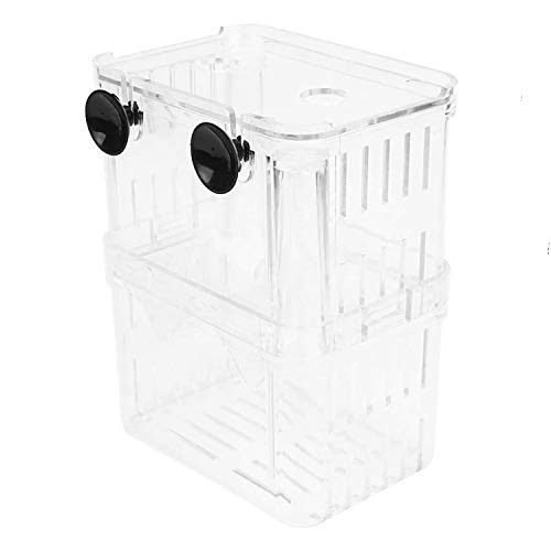 Petzilla akvarium uppfödarbox för akvarium, avelsinkubator för små fiskkläckare, akrylavdelare för räkor Clownfish Aggressiv fisk skadad fisk (liten)