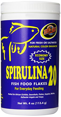 Zoo Med Spirulina 20 flingfiskmat, 4-uns